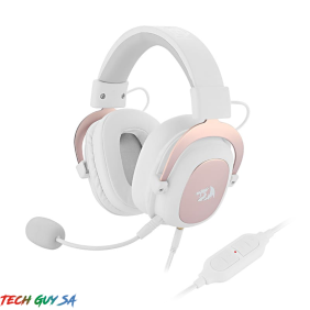 Redragon Zeus 2 USB|Virtual 7.1|2m Cable|3.5mm Detachable Omnidirectional Boom Mic|53mm Driver|Gaming Headset - White