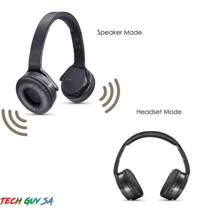 SODO MH3 BT HEADSET & SPEAKER 2-IN-1 - Black - Image 4