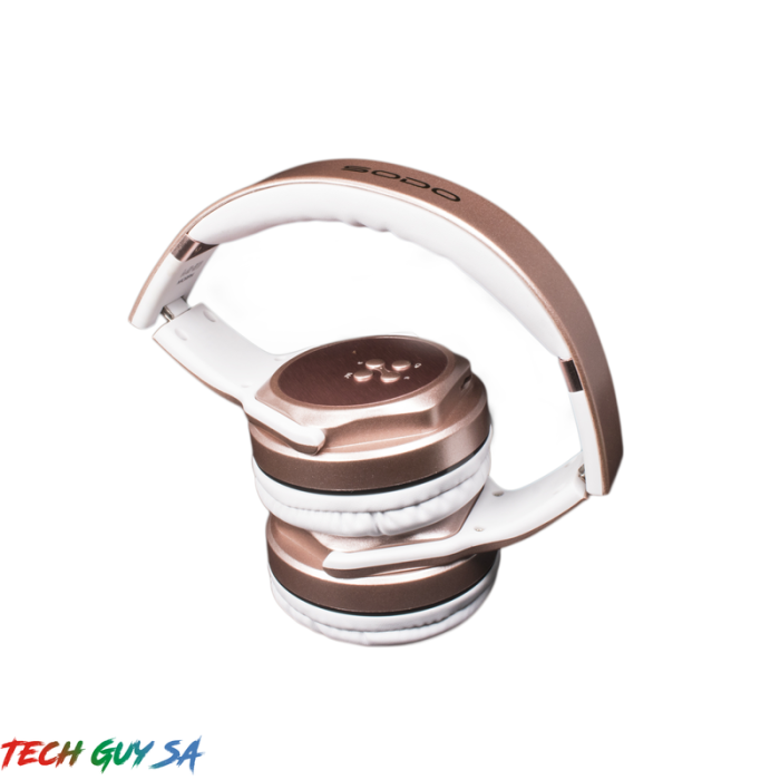 SODO MH3 BT HEADSET & SPEAKER 2-IN-1 - Rose Gold - Image 4