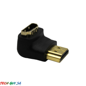 HDMI 90 Degree Male to Female Adapter - Black - End of Life