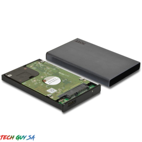 Port Connect 2.5 USB-C External HDD Enclosure Black - Image 3