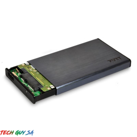 Port Connect 2.5 USB-C External HDD Enclosure Black - Image 4