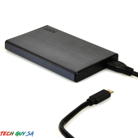 Port Connect 2.5 USB-C External HDD Enclosure Black