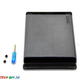 Port Connect 2.5 USB-C External HDD Enclosure Black - Image 2