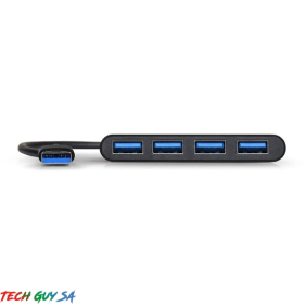 Port USB3.0 to 4 x USB3.0 5Gbps 4 Port Hub - Black - Image 4