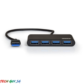 Port USB3.0 to 4 x USB3.0 5Gbps 4 Port Hub - Black - Image 5