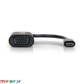 Port USB Type-C to VGA 15cm 1080p@60Hz Adapter - Black - Image 3