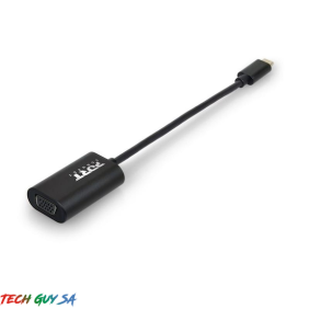 Port USB Type-C to VGA 15cm 1080p@60Hz Adapter - Black - Image 4