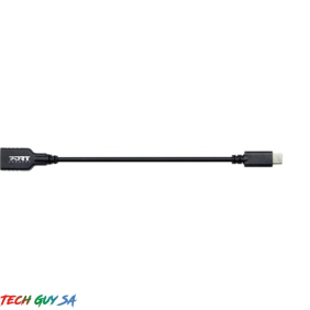 Port USB Type-C to USB3.0 5Gbps 15cm Adapter - Black - Image 2