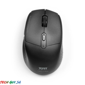 Port Wireless Rechargeable 1600DPI 5 Button Bluetooth Mouse - Black - Image 2