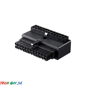 COOLER MASTER 24PIN 90° POWER ADAPTER W/O CAPACITOR BLACK - Image 3