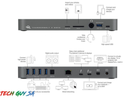 OWC 14 Port Thunderbolt3 Dock Space Grey - Image 2