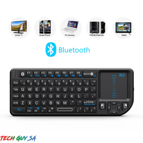 Rii Wireless QWERTY Backlit Touchpad Laser Bluetooth Pointer Keyboard - Black  - End of Life - Image 2