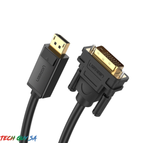 UGREEN 2M DISPLAYPORT MALE TO DVI-D(24+1) MALE CABLE BLACK