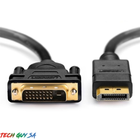 UGREEN 2M DISPLAYPORT MALE TO DVI-D(24+1) MALE CABLE BLACK - Image 2
