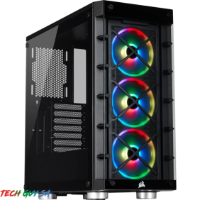 Corsair iCUE 465X RGB Mid-Tower ATX Smart Case – Black - Image 2