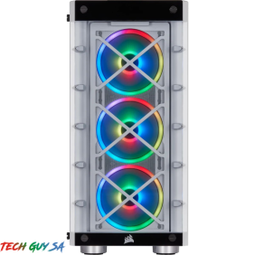 Corsair iCUE 465X RGB Mid-Tower ATX Smart Case - White - Image 3