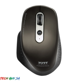 Port Connect Wireless Rechargeable Executive Bluetooth Mouse - Black