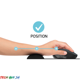 Port Ergonomic Gel Mouse Pad - Black - Image 4