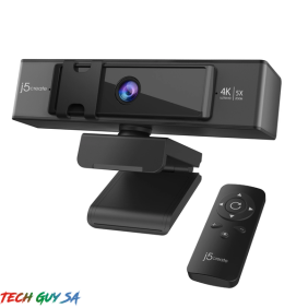 j5create JVCU435 USB 4K ULTRA HD Webcam with 5x Digital Zoom Remote Control