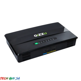 GIZZU 100W 46Wh 14400mAh Mini POE DC UPS - Black - End of Life