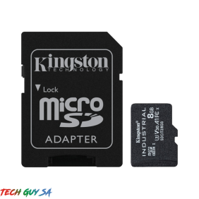 Kingston SDCIT2/8GB MicroSD<br> with SD adapter – Industrial Grade for<br> Extreme Conditions
