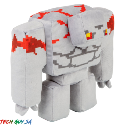 MINECRAFT<br>DUNGEONS 8 INCH REDSTONE GOLEM PLUSH GREY  - End of Life