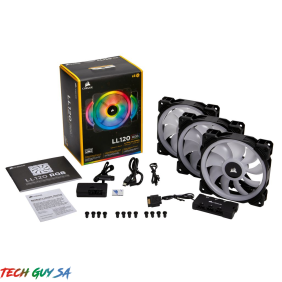 Corsair LL120 RGB 120mm Dual Light Loop<br> RGB LED PWM Fan - 3 Fan Pack with<br> Lighting Node PRO - Image 3