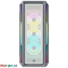 Corsair iCUE 5000T RGB Tempered Glass Mid-Tower ATX PC Case – White - Image 3