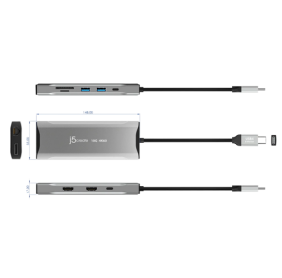J5Create  JCD397 4K60 Elite USB-C Triple-Monitor 10Gbps Mini Dock - Image 6
