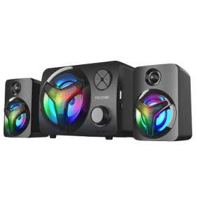 MICROLAB U210 2.1CH 11WATT SUBWOOFER USB POWERED LED SPEAKER WITH BLUETOOH + FM + TF + USB - BLACK