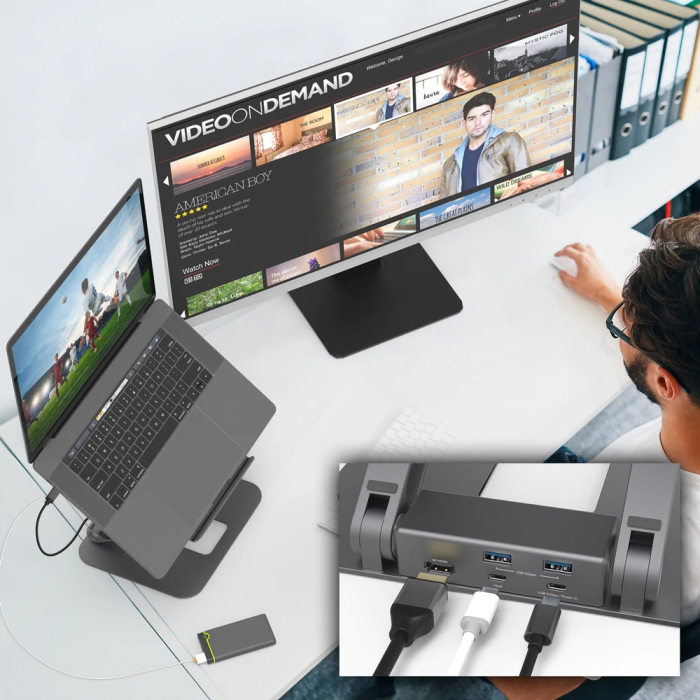J5Create JTS327 Multi-Angle 4K Docking Stand - Image 4