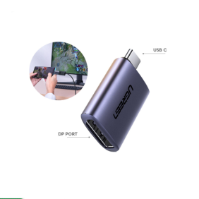 UGREEN USBC MALE TO DISPLAYPORT FEMALE 4K@60HZ COMPACT ADAPTER - GREY - Image 2