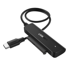 UGREEN USB-C 3.0 TO 2.5" SATAIII HDD/SSD ADAPTER SUPPORTING UPTO 5GBPS DATA TRANSFER - BLACK