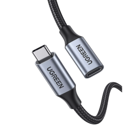 UGREEN USB-C 3.1 GEN2 10GBPS MALE TO FEMALE 0.5M BRAIDED EXTENSION CABLE - BLACK