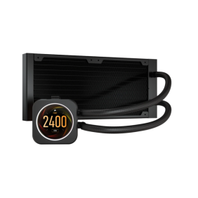 Corsair iCUE H100i ELITE LCD Display Liquid CPU Cooler - Black - Image 7