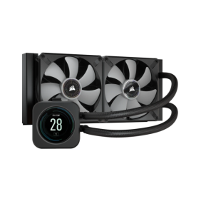 Corsair iCUE H100i ELITE LCD Display Liquid CPU Cooler - Black - Image 9