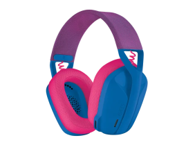 Logitech G435 LIGHTSPEED Wireless Gaming Headset - Blue and Raspberry - Image 2