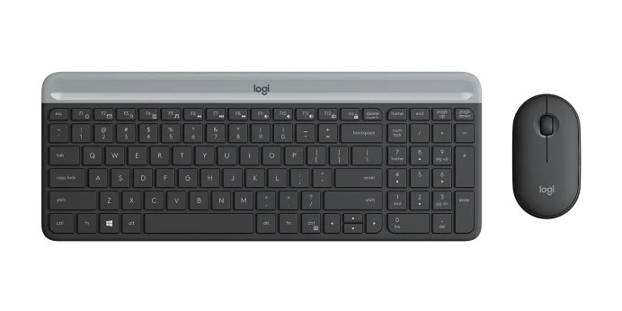 KM-L470C-K-1 Logitech Slim Wireless Keyboard and Mouse Combo MK470 – Graphite - Image 1