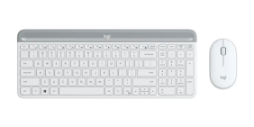 Logitech Slim Wireless Keyboard and Mouse Combo MK470 – Off-White