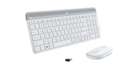 Logitech Slim Wireless Keyboard and Mouse Combo MK470 – Off-White - Image 4