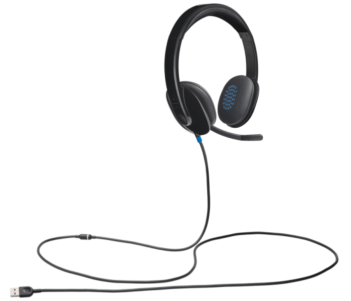 Logitech Headset H540 USB Headset Laser Tuned Drivers Comfortable Padding On Ear Audio Controls  Plug & Play - Image 4