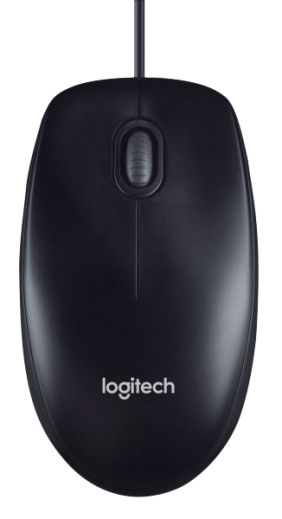 Logitech Corded Mouse M90 - Black