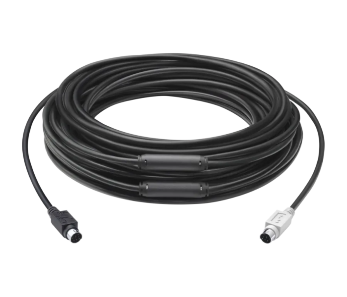 LOGI VC CABLE 15M 939-001490-1 Logitech VC Group Extension Cable 15M MINI-DIN 2-Year Limited Hardware Warranty - Image 1