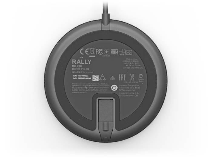 Logitech VC Rally Mic Pod – Black - Image 4