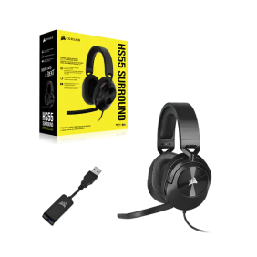 Corsair HS55 SURROUND Wired Gaming Headset - Carbon for PC/Mobile/Console - Image 5