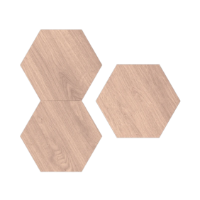 Nanoleaf Elements Hexagons Expansion Pack 3 Panels Birchwood (Panels Only) - Image 2