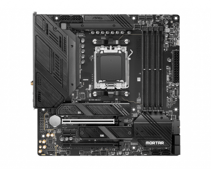 MSI MAG B650M Mortar WIFI AMD AM5 mATX Gaming Motherboard - Image 2