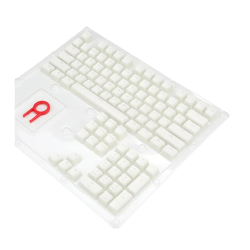 RD-A130-W REDRAGON 104 SCARAB Mechanical Key Caps - White - End of Life - Image 1