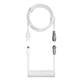 Cooler Master Coiled Keyboard Cable - Snow White - End of Life